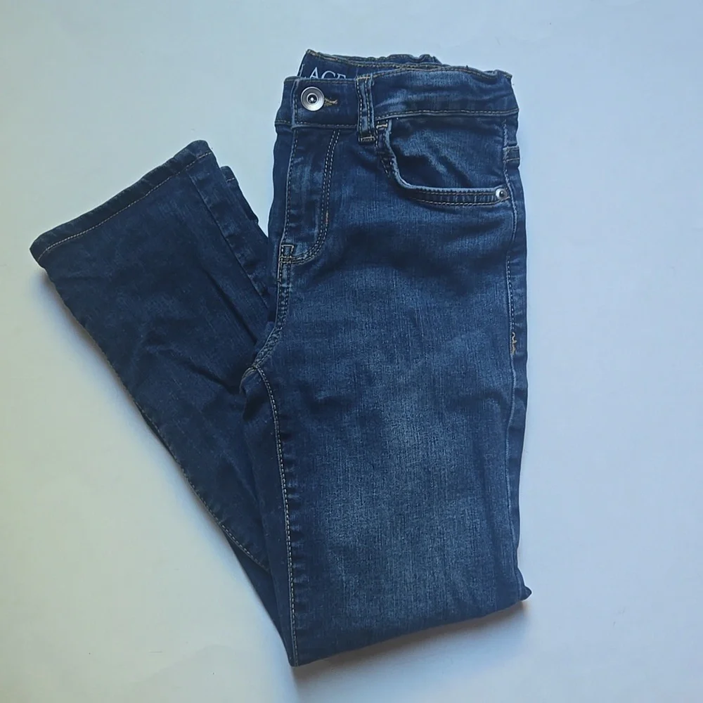The Children's Place Blue Wash Straight Jeans-8